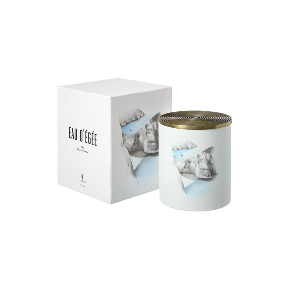 L'objet Eau Degee No.3 3-Wick Candle, White